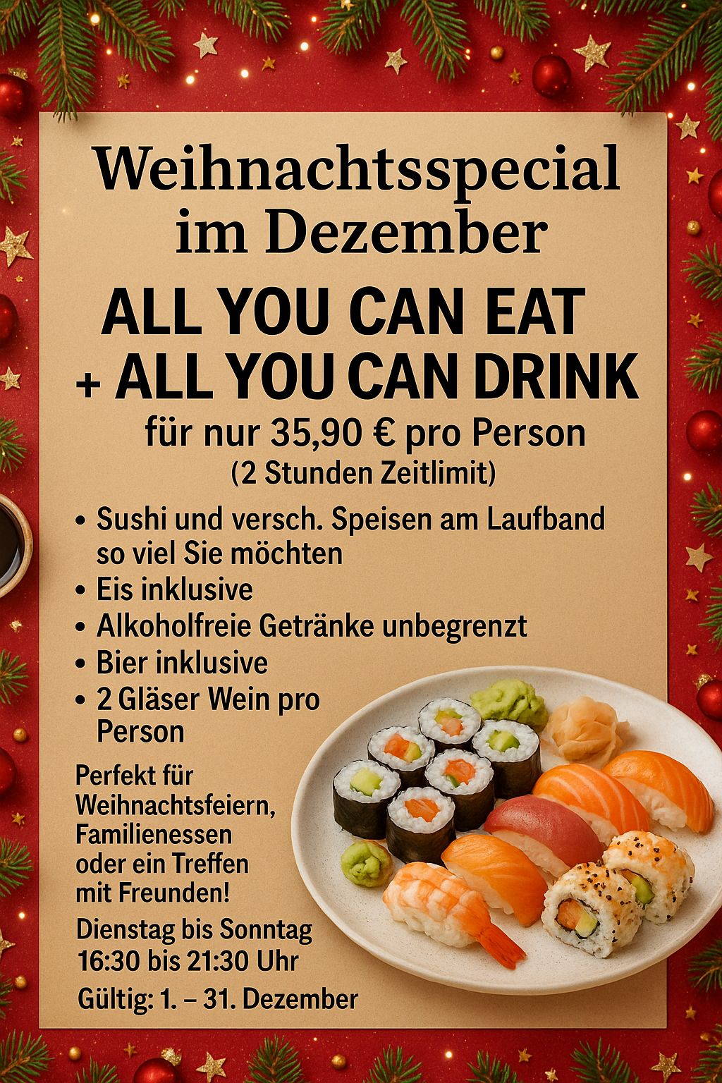 All You Can Eat & Drink Dezember Special